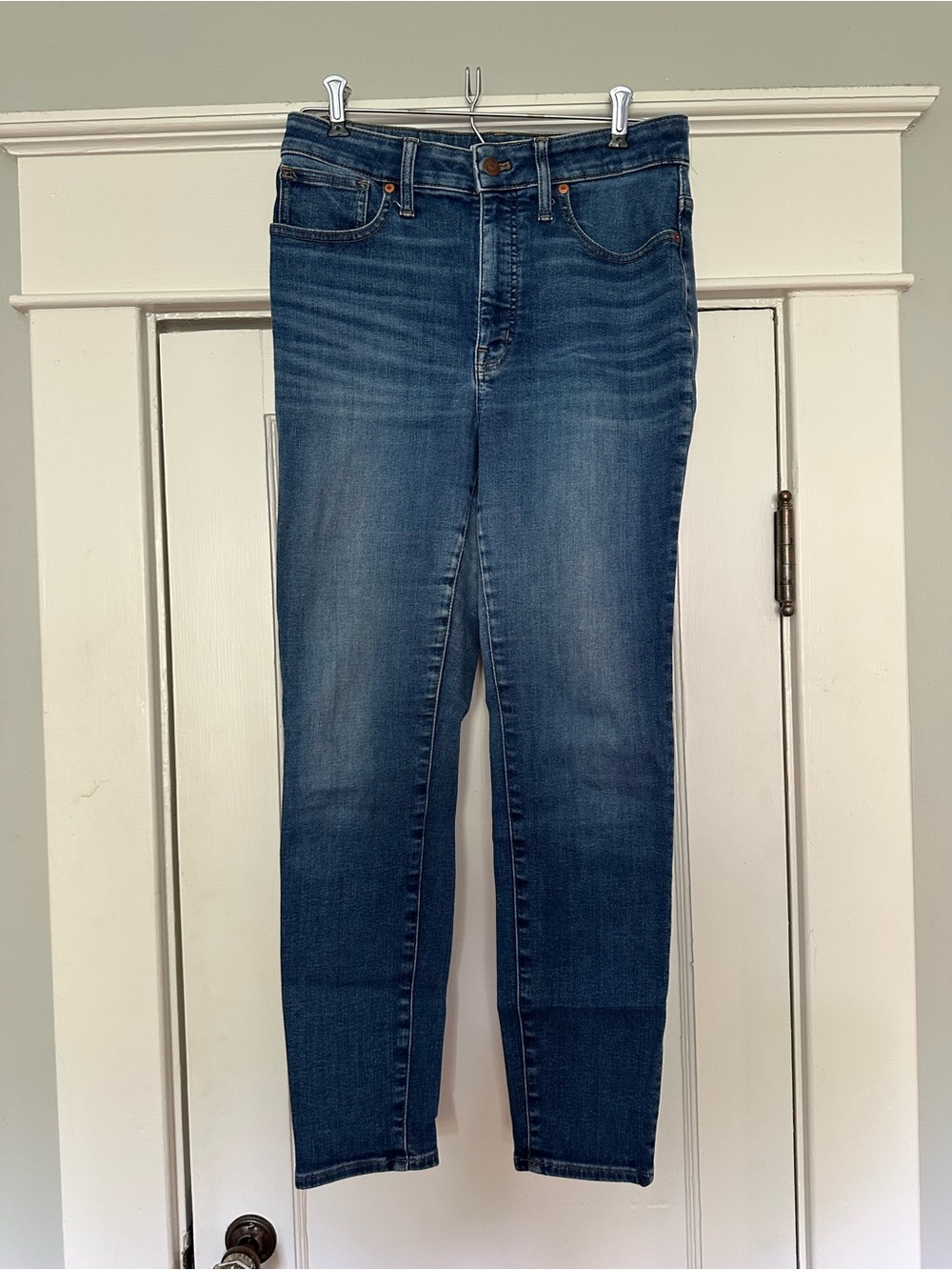 Madewell Medium Blue High-Rise Skinny Jeans